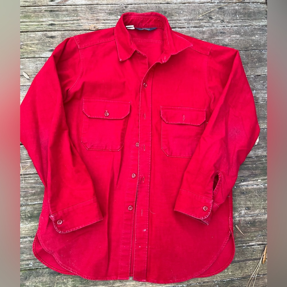 Vintage early 80s Woolrich button shirt